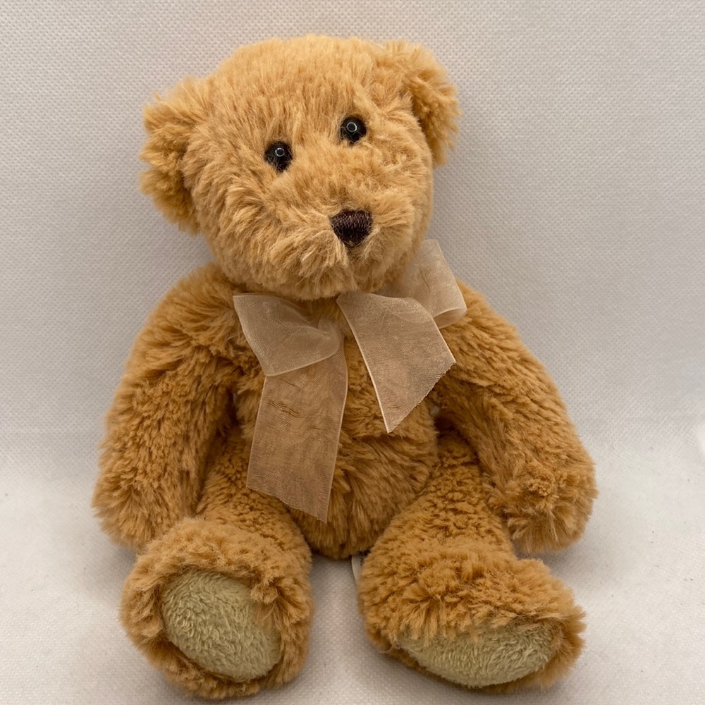 First & Main Lil’ Dean 1792 Beanie Plush Stuffed Teddy Bear 8” Brown Toy